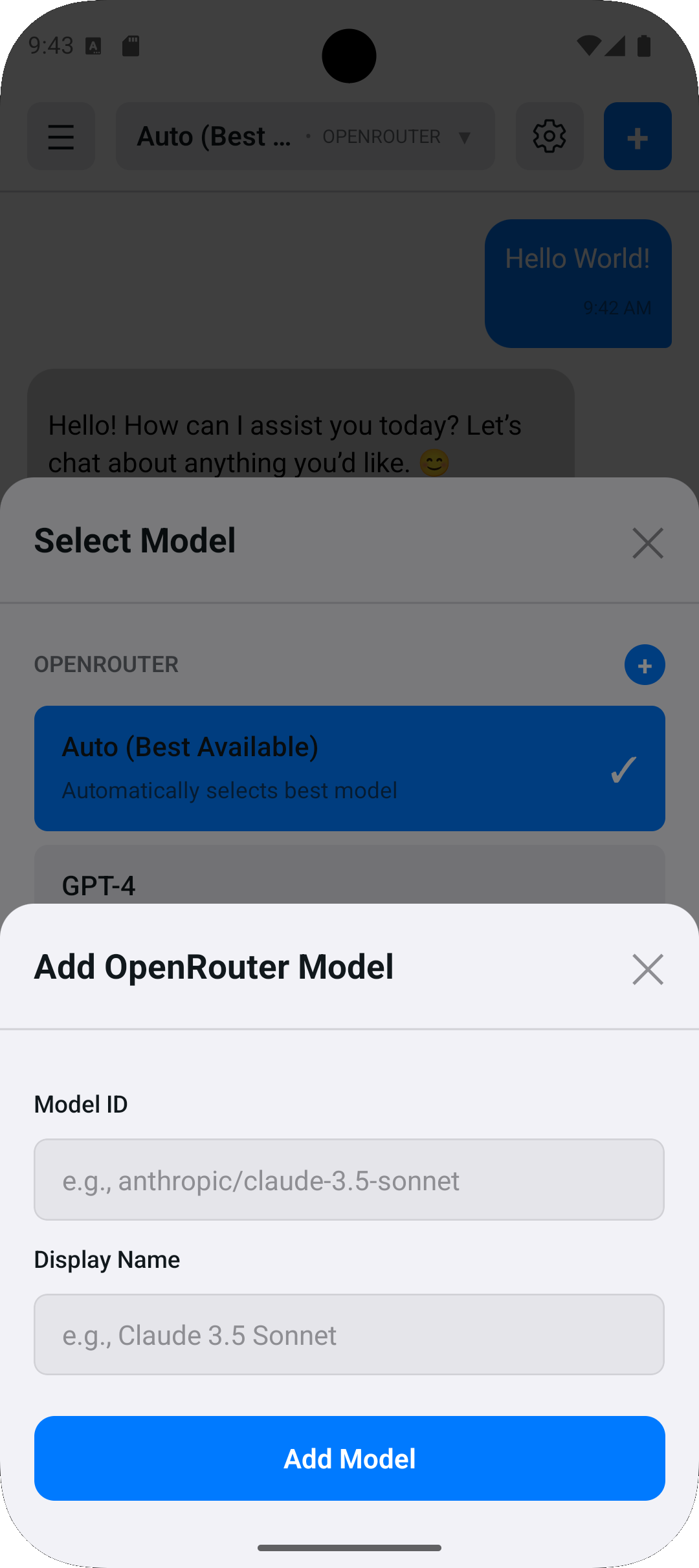 Add model
